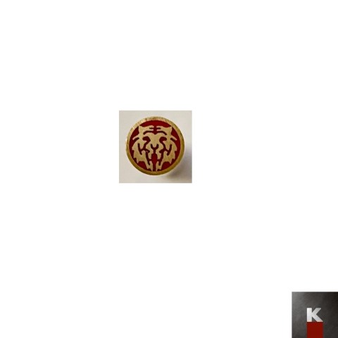 design pins tigre ottone rosso 003 K